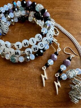 Handmade coil Bracelet 3pcset TTPD Taylor Swift "I Chose This Cyclone With You"